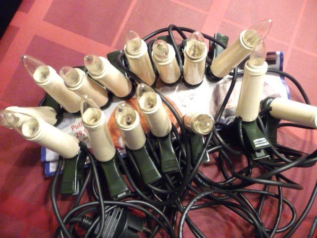 Kerstboomlampjes groot 15 stuks, Ophalen of Verzenden, Gebruikt