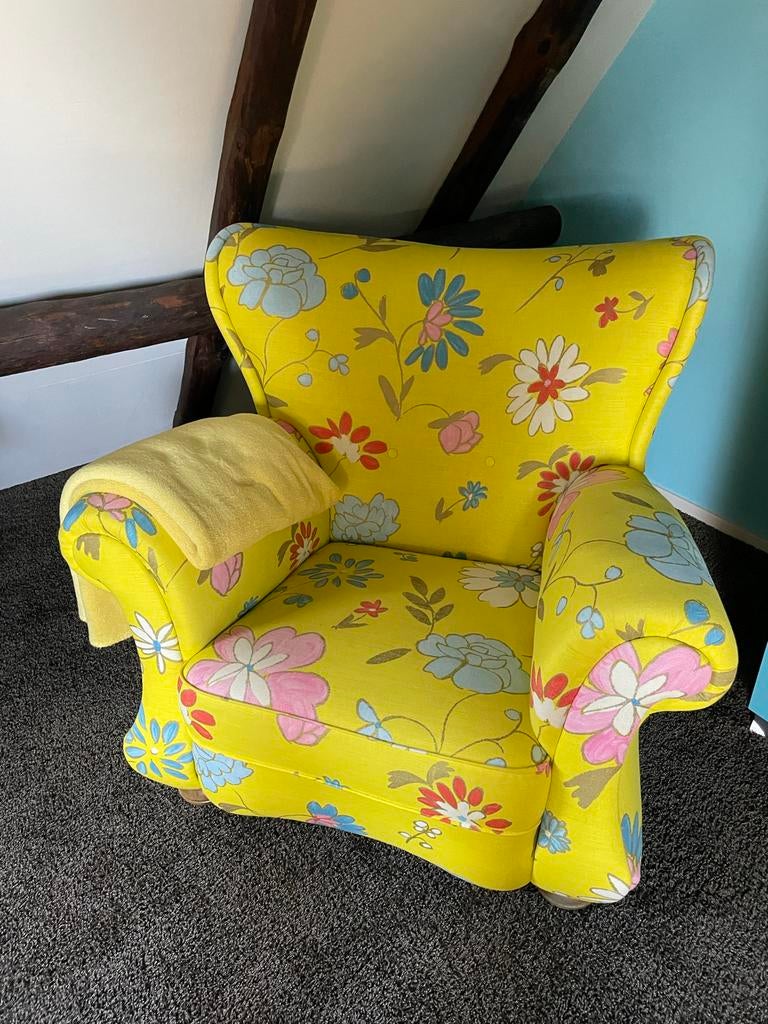 Prachtige nieuw beklede stoelen met Designer Guild stof, Ophalen, Twee, Overige kleuren, Zo goed als nieuw