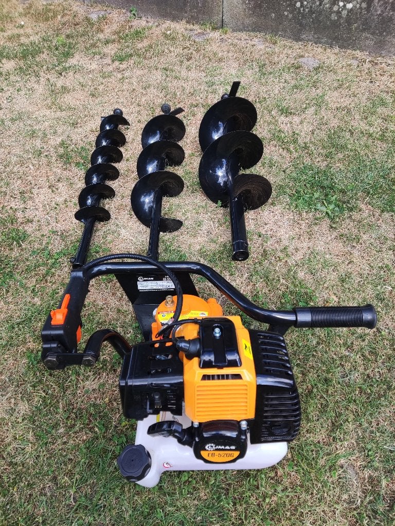 LUMAG motorgrondboor (EB520G, 3 pk, inclusief 3 boren!)