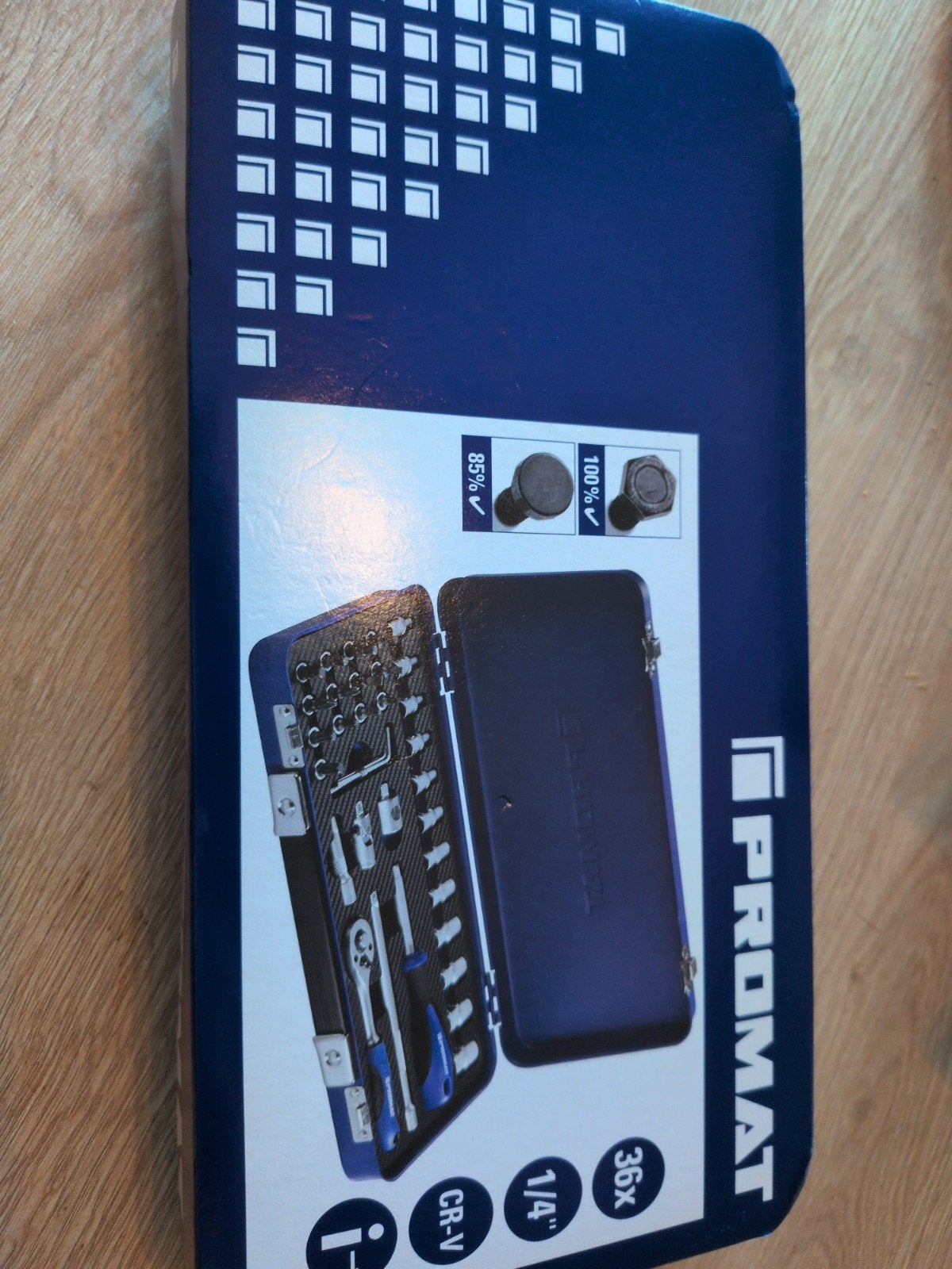 Nieuwe Promat 36-delige 1/4" doppenset in metalen koffer, Ophalen of Verzenden, Nieuw