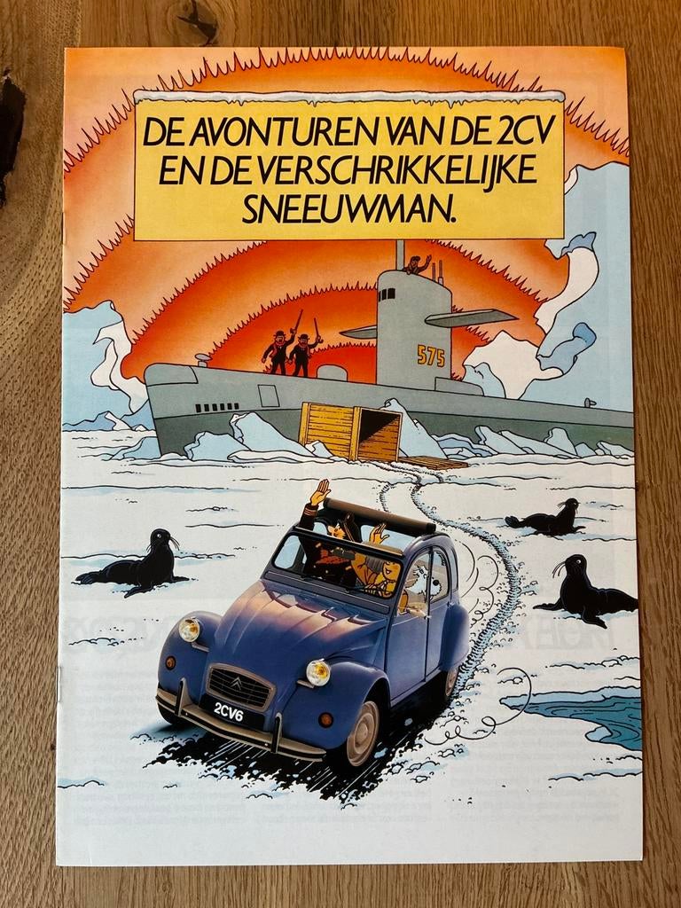 Citroën 2CV Kuifje brochure modeljaar 1987, Ophalen of Verzenden, Zo goed als nieuw, Citroën