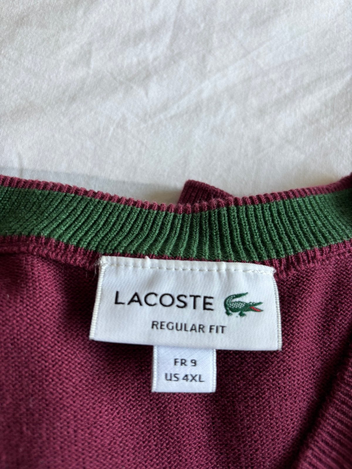 Lacoste zomertrui XXXL, Ophalen of Verzenden, Zo goed als nieuw, Rood, Overhemd