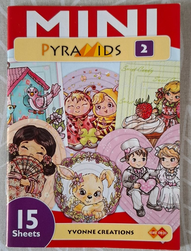 Mini Pyramids 2 Knipvellen Boekje Yvonne Creations, Ophalen of Verzenden, Nieuw, Overige thema's, Knipvel