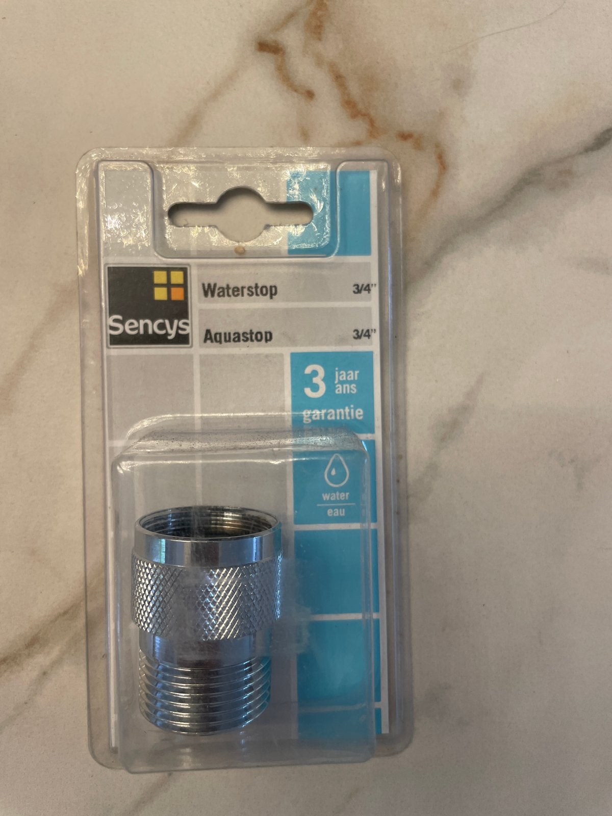 Sencys Waterstop/Aquastop 3/4" - Nieuw in verpakking, Ophalen, Nieuw, Overige typen