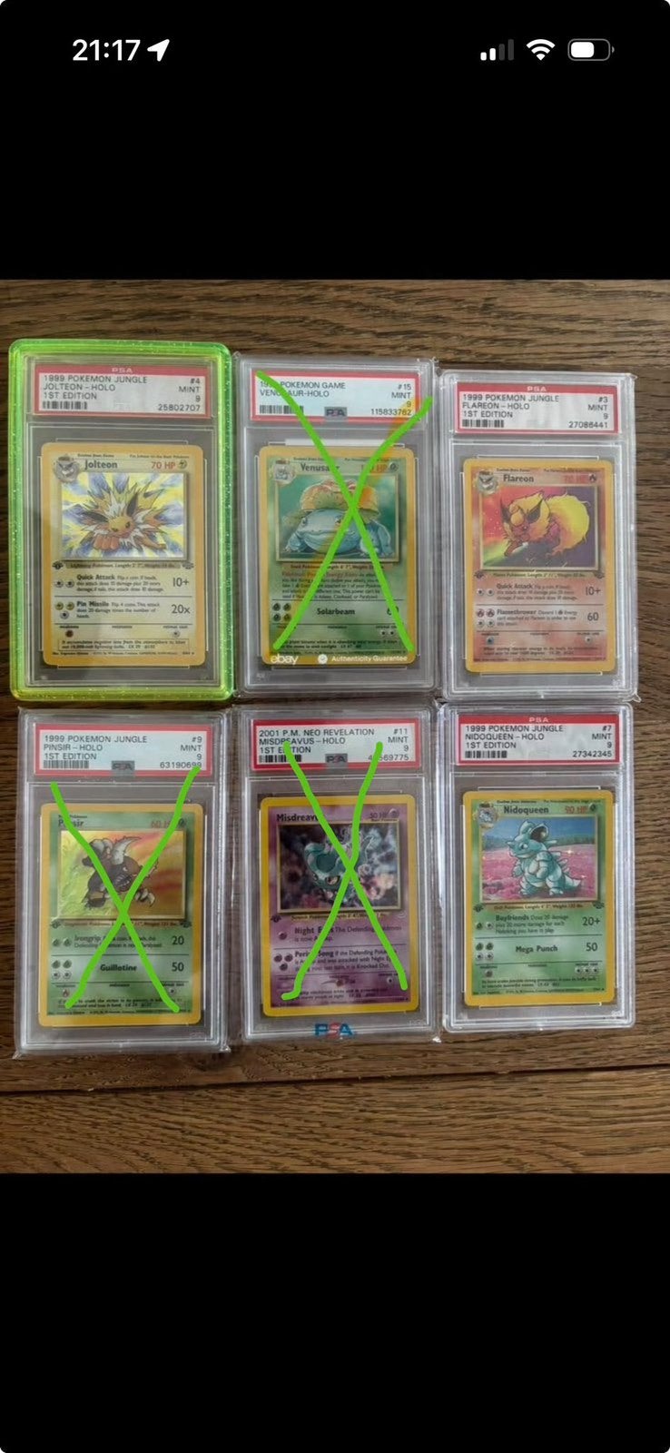 Pokémon PSA 9 Slabs (1st Edition & Vintage)