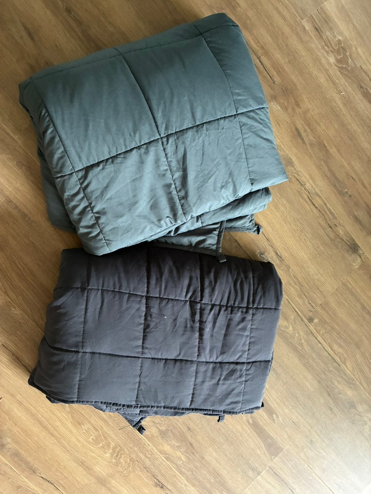 2x verzwaringsdeken 7 kg, Ophalen, Zo goed als nieuw, Eenpersoons, Grijs