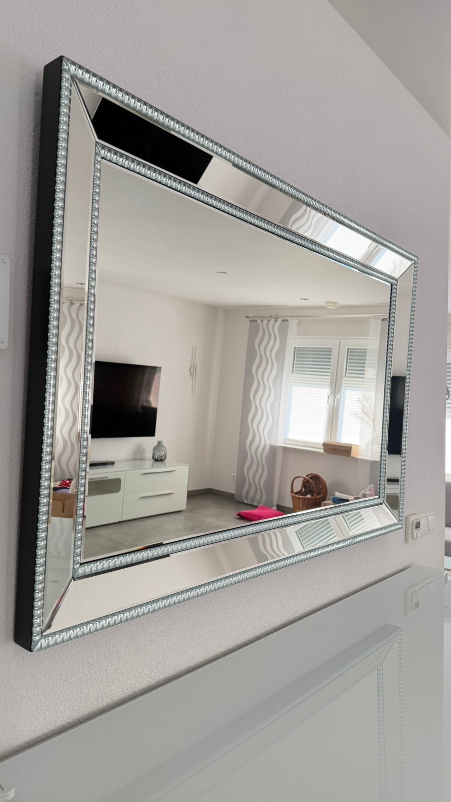 Spiegel (120x80), Huis en Inrichting, Woonaccessoires | Spiegels, Ophalen, Zo goed als nieuw, Rechthoekig, 150 tot 200 cm