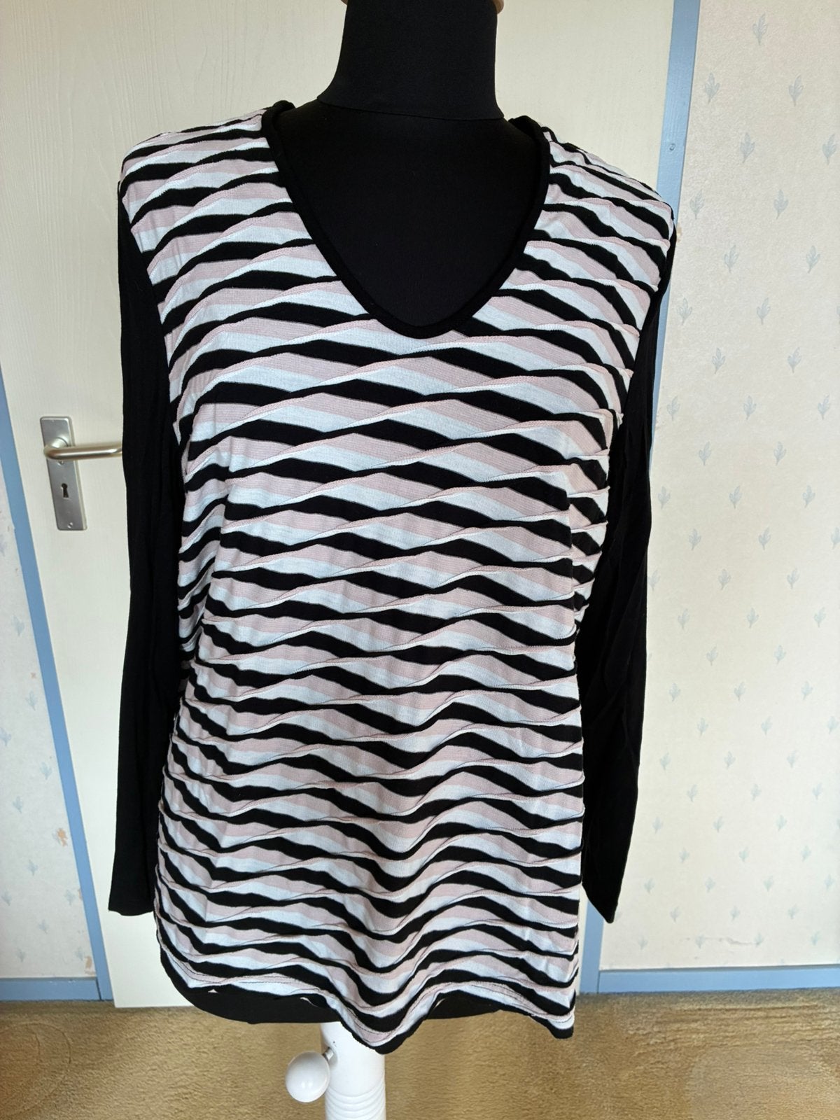 112 Gerry Weber shirt in maat 46, Verzenden, Zwart, Maat 46/48 (XL) of groter, Zo goed als nieuw