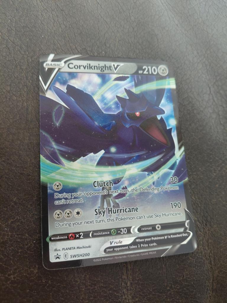 Corviknight V SWSH200 Pokémon Kaart, Ophalen, Zo goed als nieuw, Losse kaart