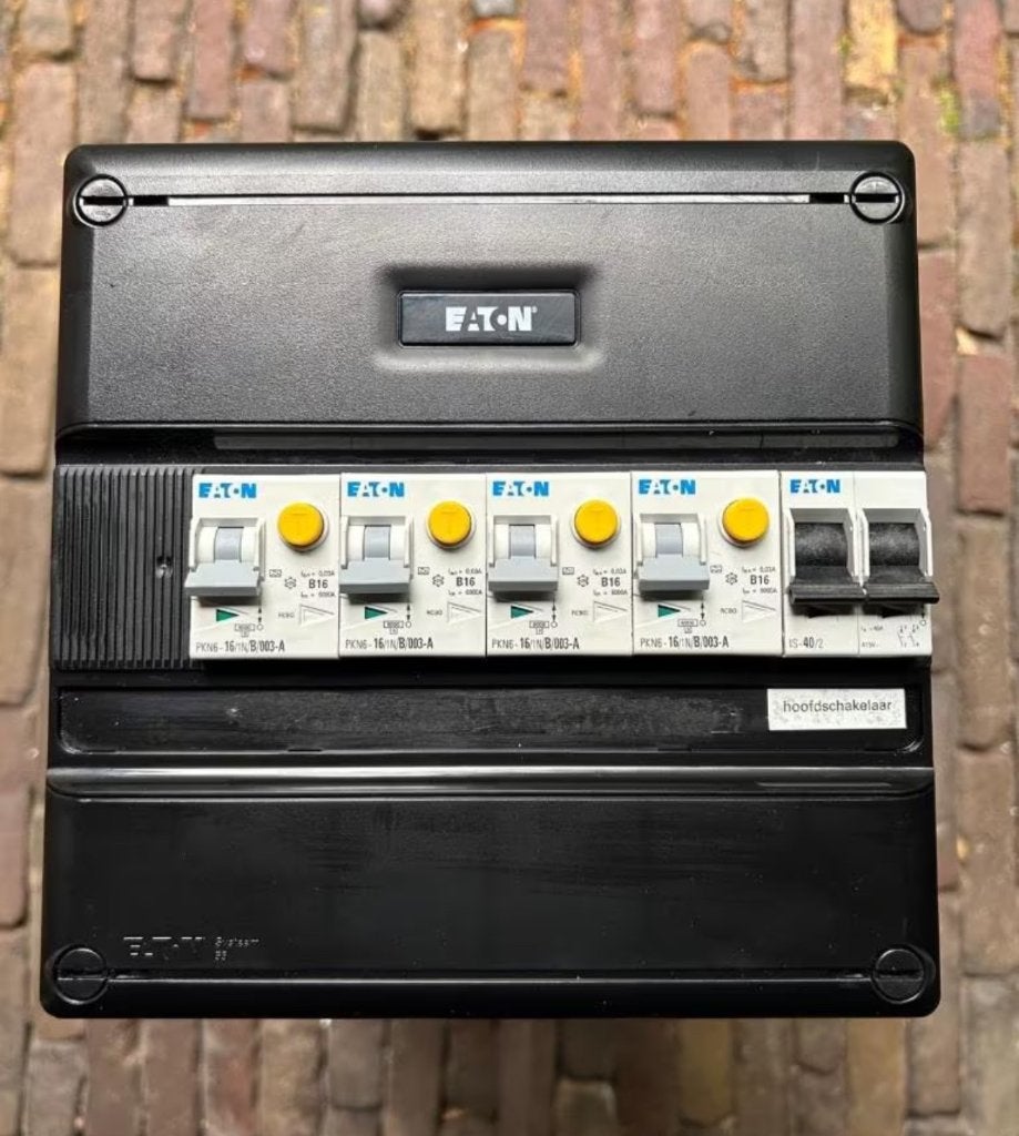 Eaton groepenkast 4 aardlekautomaten met hoofdschakelaar, Verzenden, Zo goed als nieuw, Overige typen