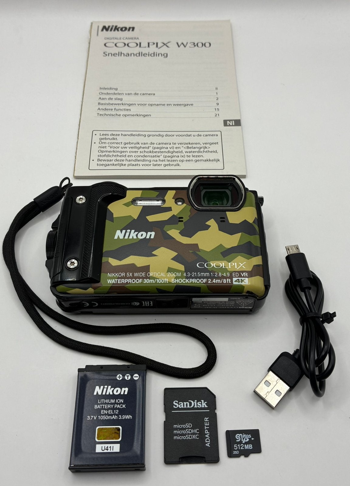 Nikon coolpix W300 - compact camera, Ophalen of Verzenden, Zo goed als nieuw, Nikon, 8 keer of meer
