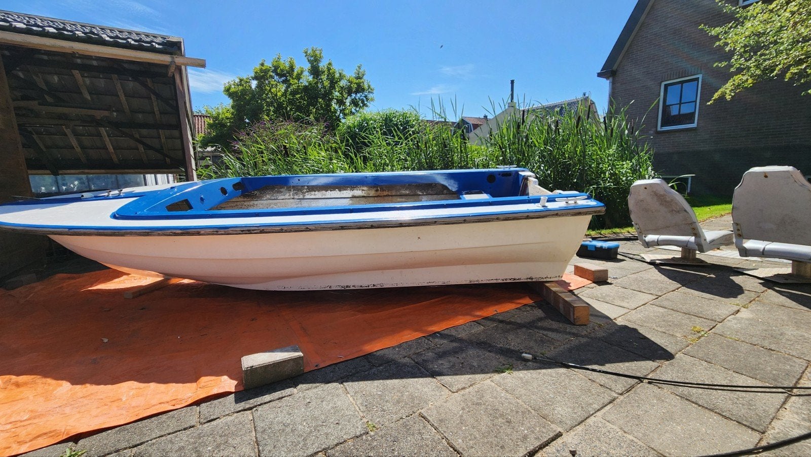 Leuke speedboot om op te knappen inclusief onderdelen, Watersport en Boten, Ophalen, Gebruikt