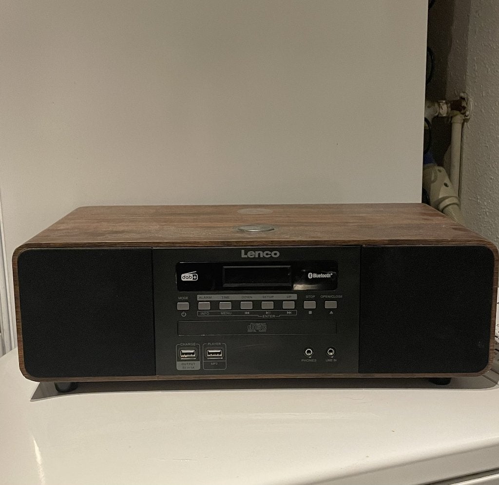 Lenco DAR-051 DAB+ stereo | Bluetooth | CD | USB, Ophalen, Zo goed als nieuw, Radio, Met cd-speler