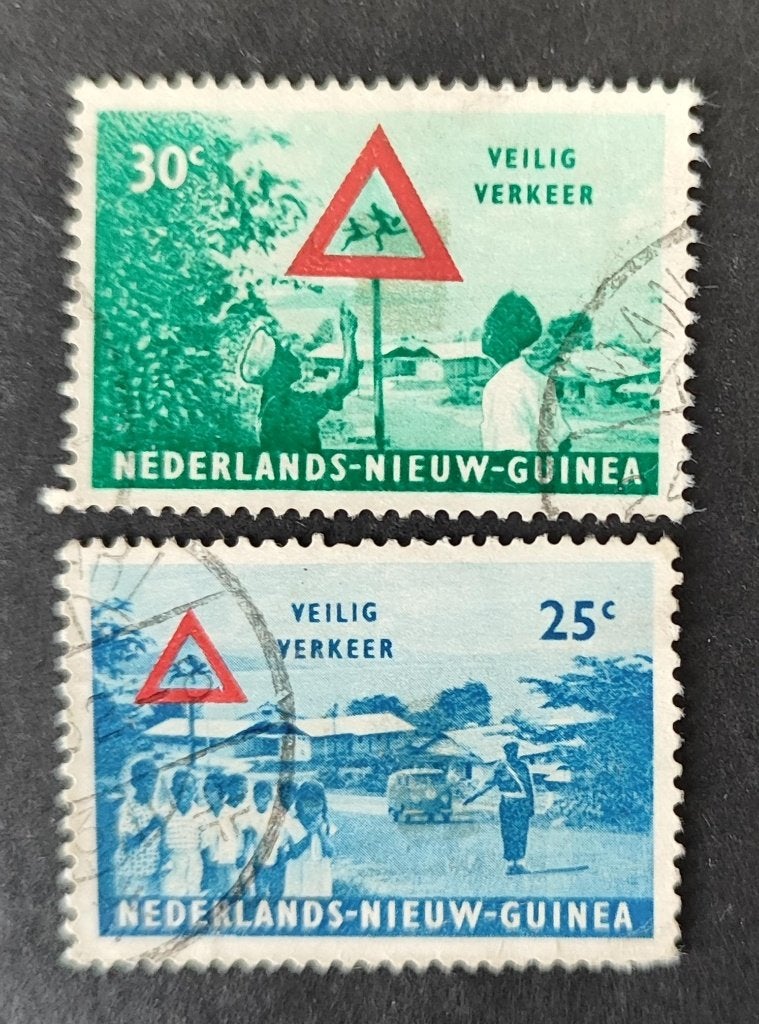 Nieuw Guinea nvph 73 - 74, Verzenden, Gestempeld, Nieuw-Guinea
