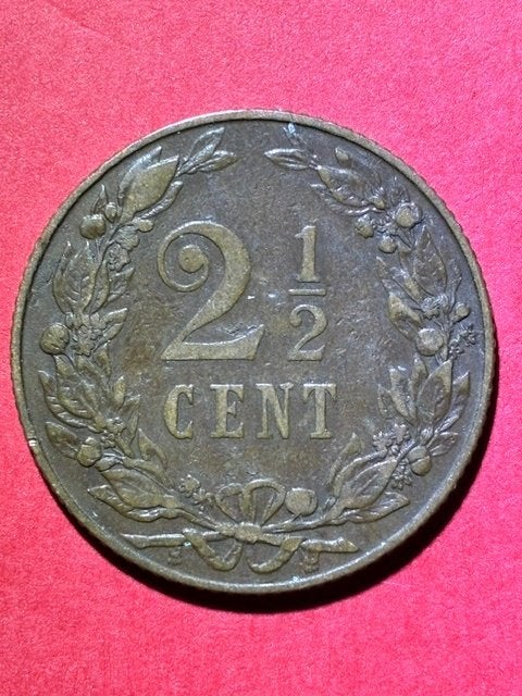 Nederland 2,5 cent 1906 Wilhelmina, Verzenden, Koningin Wilhelmina, Overige waardes, Losse munt