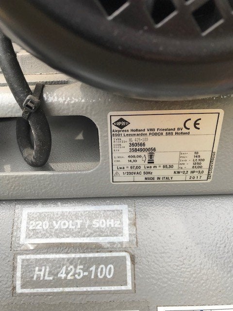 Airpress Compressor HL 425-100 - Zo goed als nieuw, Ophalen, 400 tot 800 liter/min, Zo goed als nieuw, Mobiel