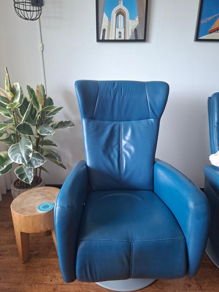 Prominent Relaxfauteiul, Huis en Inrichting, Fauteuils, Ophalen, Leer, 50 tot 75 cm
