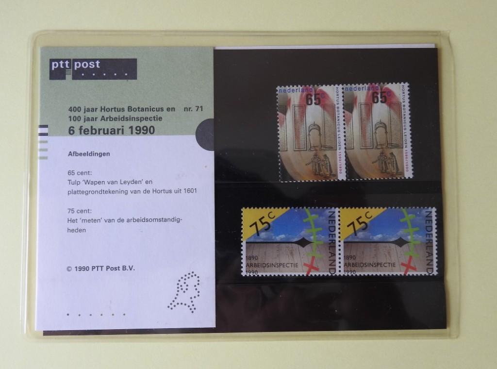 Postzegel mapjes P.T.T. 1990, Postzegels en Munten, Verzenden, Na 1940, Postfris