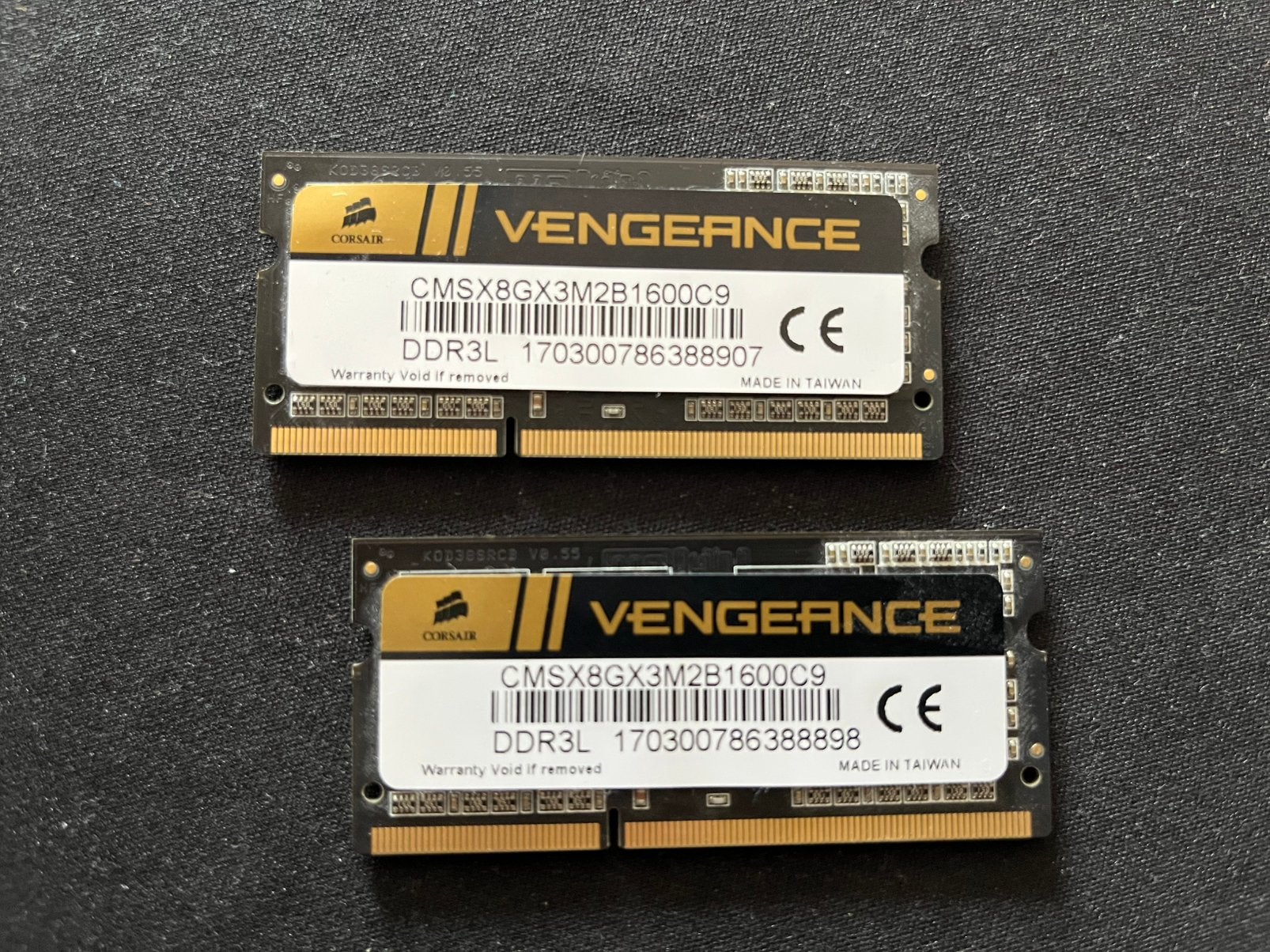 Corsair Vengeance DDR3 SODIMM 8GB kit, Computers en Software, RAM geheugen, 8 GB, DDR3, Ophalen of Verzenden, Zo goed als nieuw