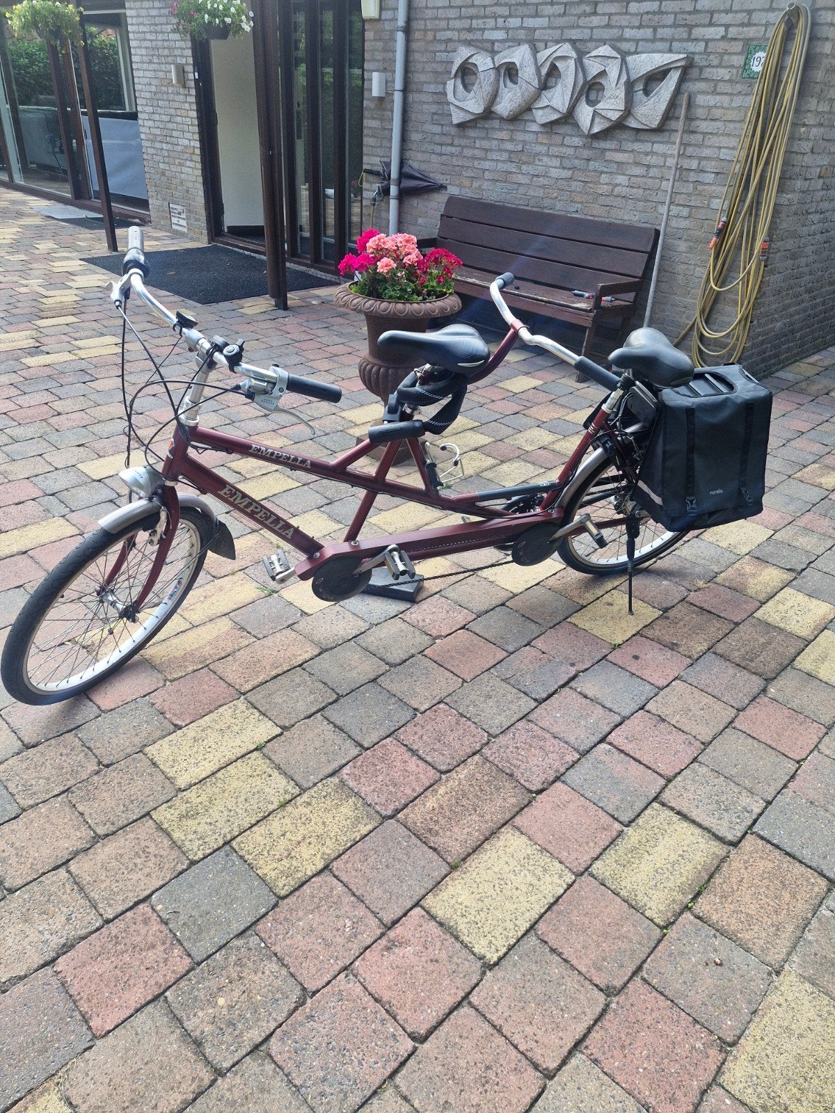 Electrische Empella Tandemfiets - Perfect voor duo-avonturen, Fietsen en Brommers, Fietsen | Tandems, 55 cm of meer, Ophalen, Minder dan 10 versnellingen