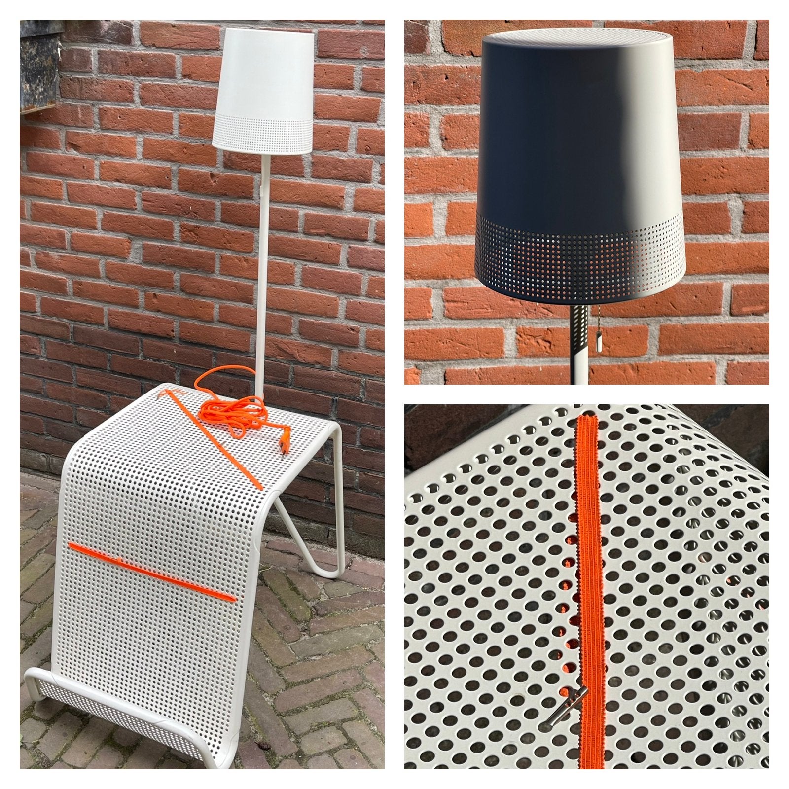 Vintage Ikea PS2014 Rygalik vloerlamp met bijzettafel wit, Huis en Inrichting, Ophalen, Gebruikt, 100 tot 150 cm, Vintage Ikea Rygalik design