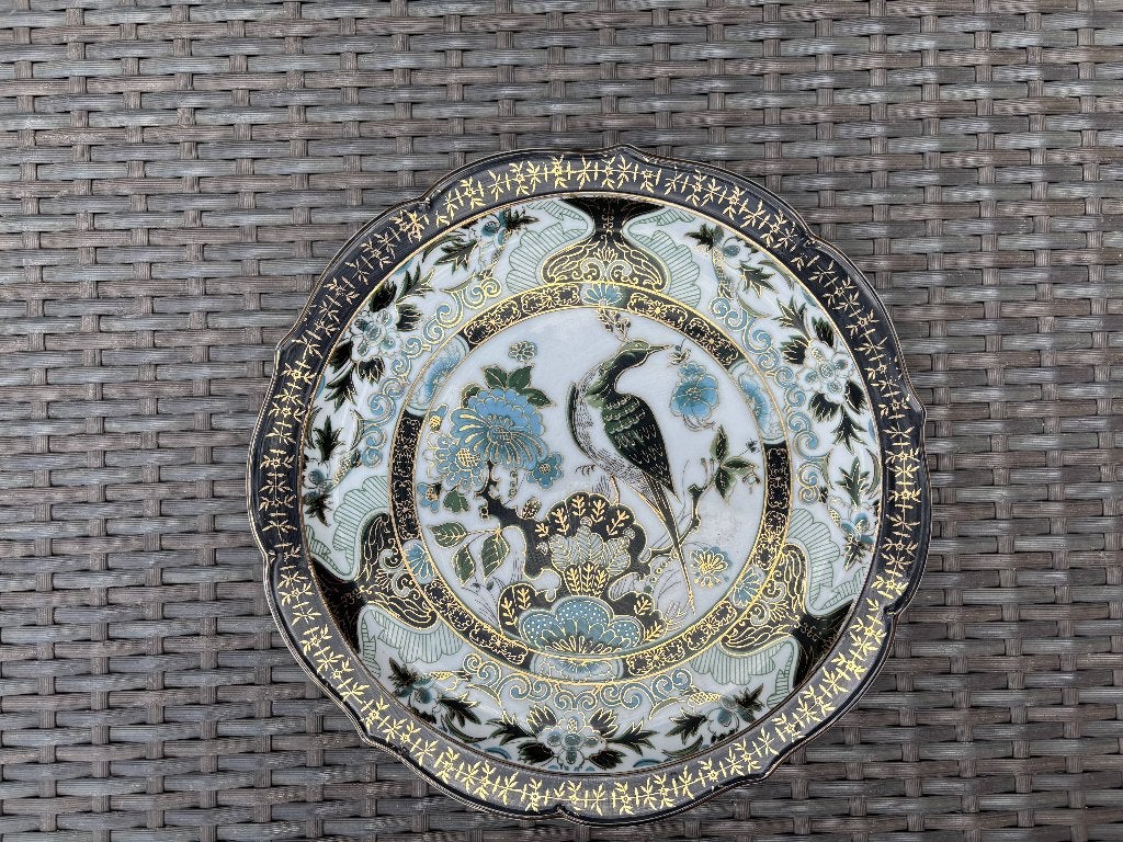 Prachtig Vintage Saji Fine China Japans Sierbord, Ophalen of Verzenden