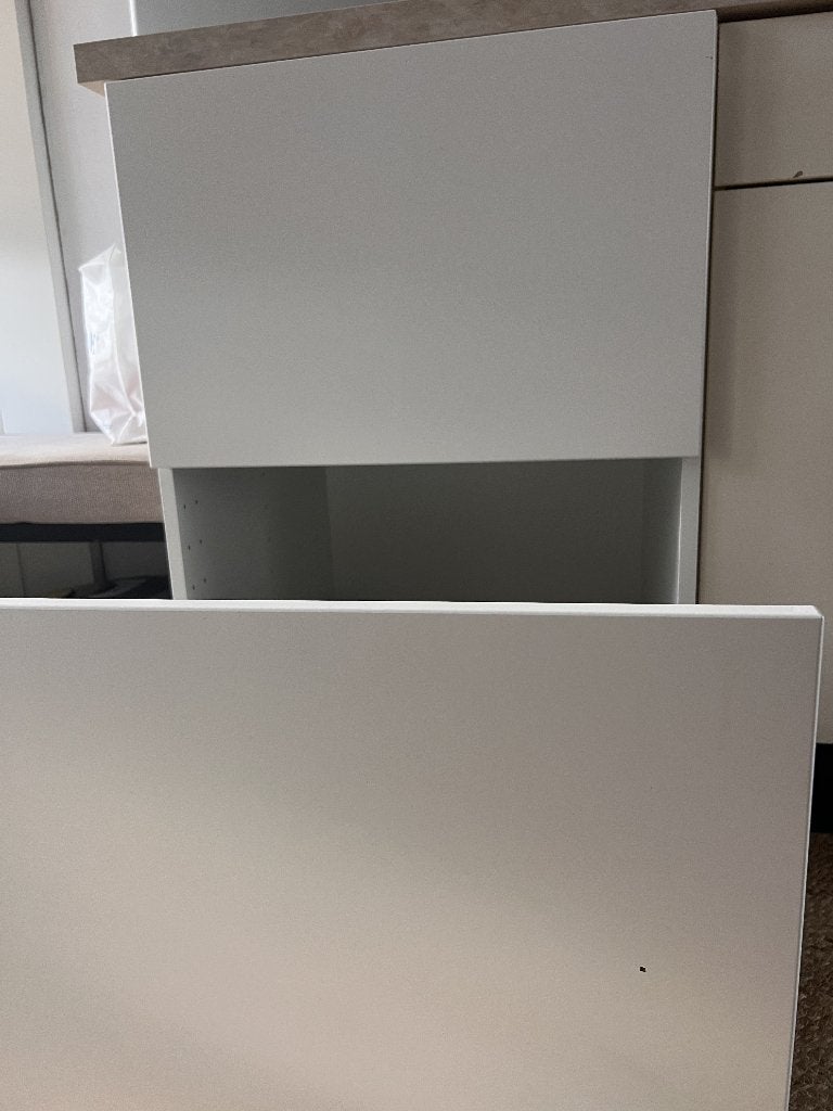 Keuken/-Onderkast m 2front/3lades, wit, 60x60, Huis en Inrichting, Ophalen, Wit, 50 tot 100 cm, Zo goed als nieuw