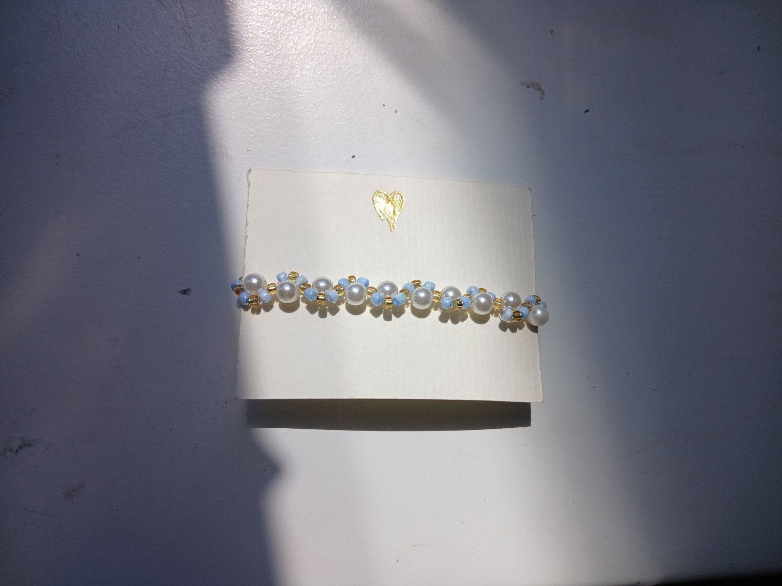 Armband handgemaakt, Sieraden, Tassen en Uiterlijk, Ringen, Ophalen of Verzenden, Nieuw, 17 tot 18, Dame