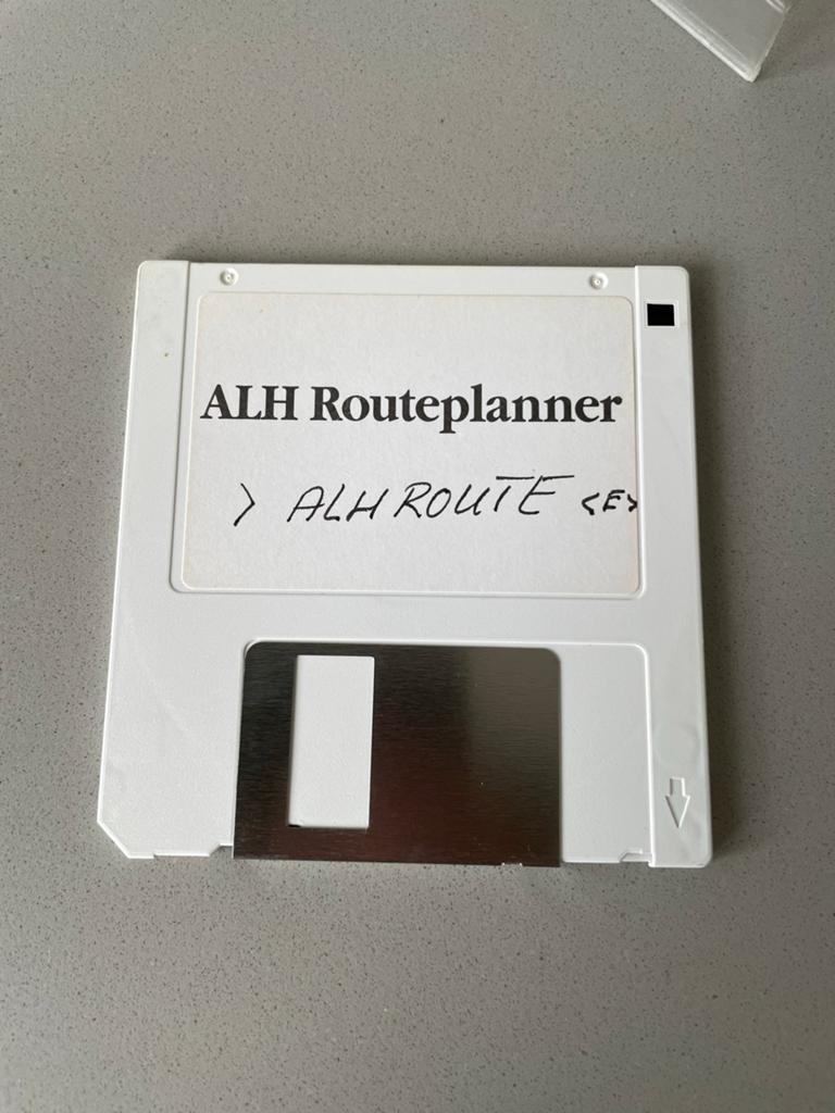 ALH Routeplanner Diskette - Vintage Software, Ophalen of Verzenden, Zo goed als nieuw