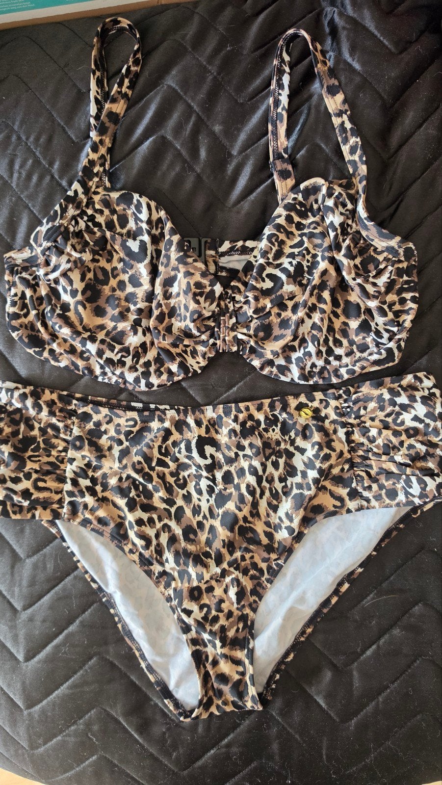 Mooie Lascana bikini in luipaardprint, maat 44E, Kleding | Dames, Badmode en Zwemkleding, Ophalen, Lascana, Meerkleurig, Zo goed als nieuw