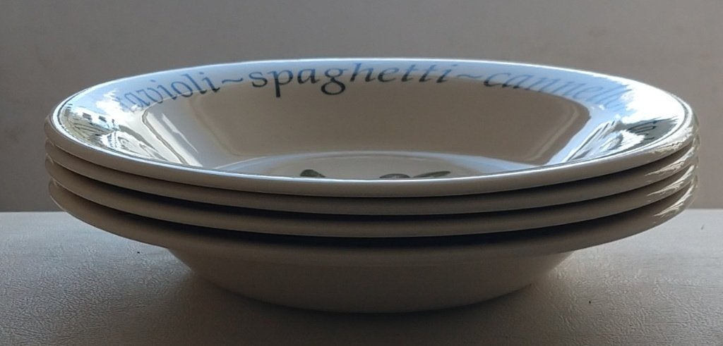 creative tableware italian diepe pasta borden, volgnr 86, Huis en Inrichting, Gebruikt, Overige merken, Ophalen of Verzenden, Bord(en)