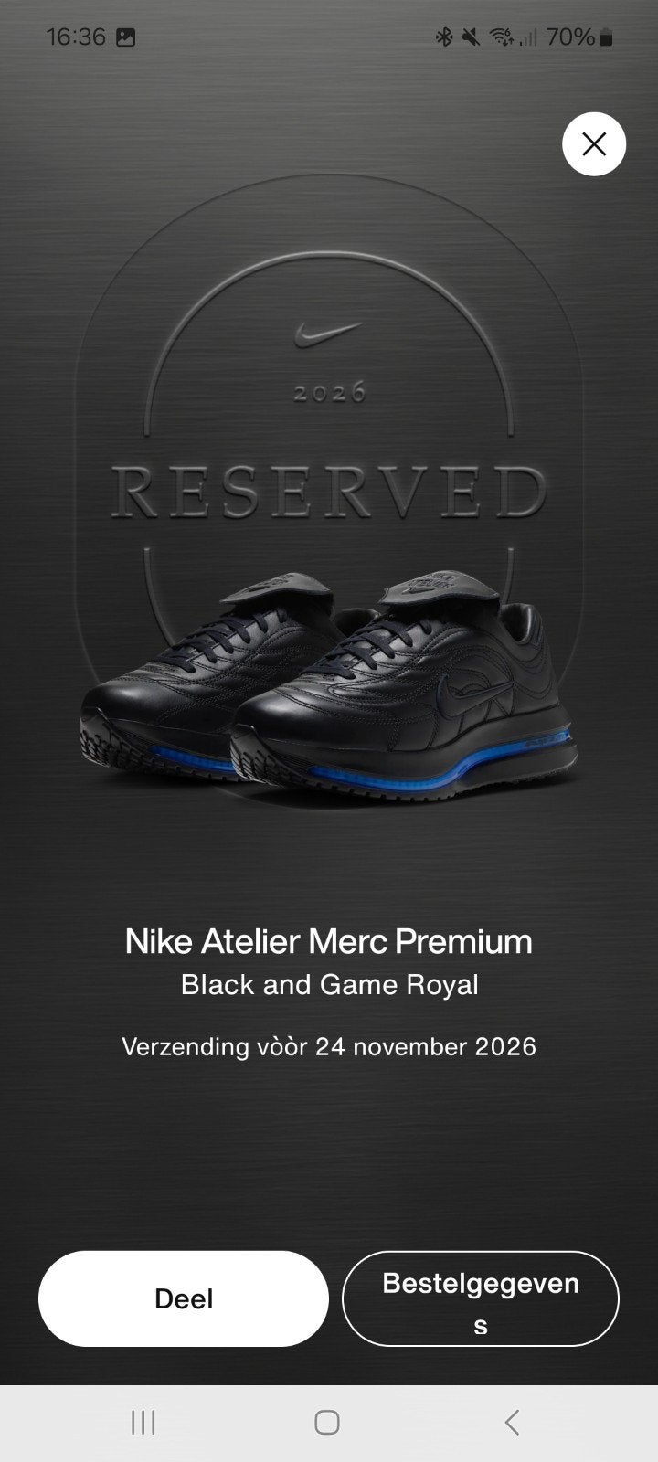 Nike atelier merc premium wit en zwart, Ophalen of Verzenden, Nieuw, Overige kleuren