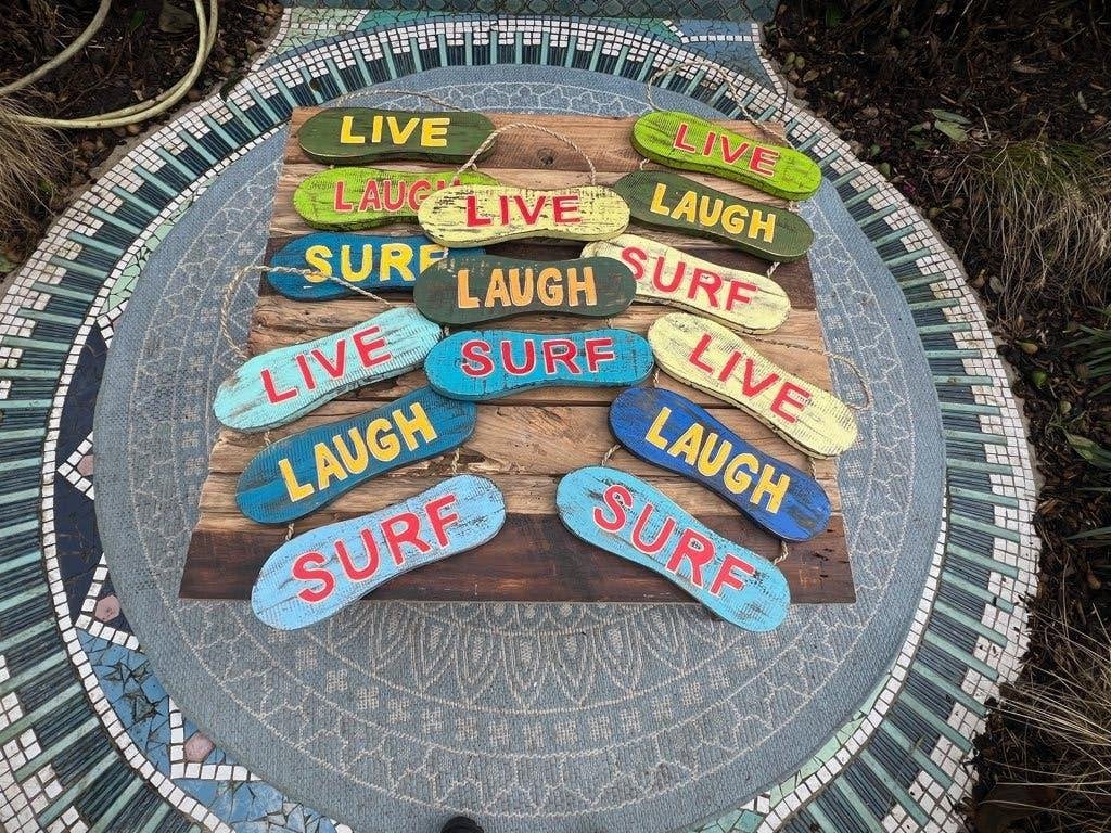 Wandbord mancave uit Bali Indonesie wanddecoratie, Verburgt Vintage, 30 cm, Hout, Meerkleurig