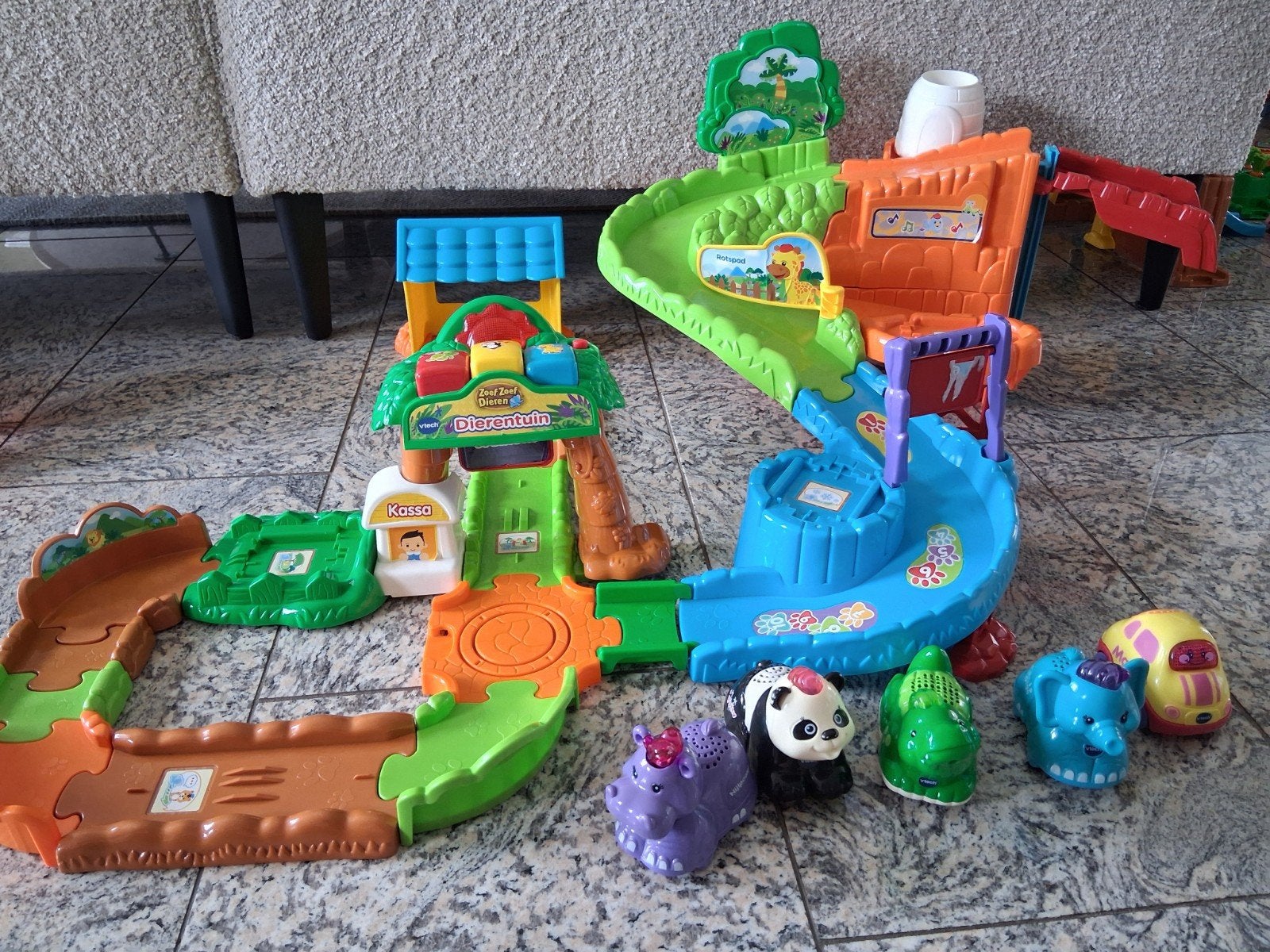 VTech Zoef Zoef Dieren Dierentuin met 5 dieren, Ophalen, Gebruikt, Overige typen, Met licht