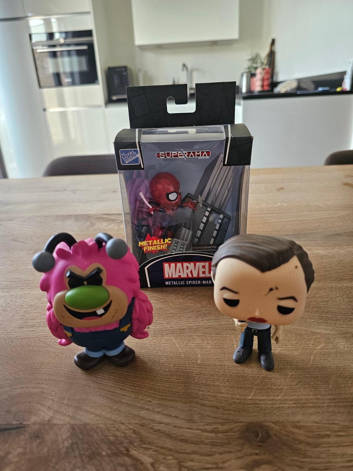 Spiderman Superama, Mojo Jojo Funko Pop en nog een Funko, Verzamelen, Poppetjes en Figuurtjes, Ophalen, Zo goed als nieuw