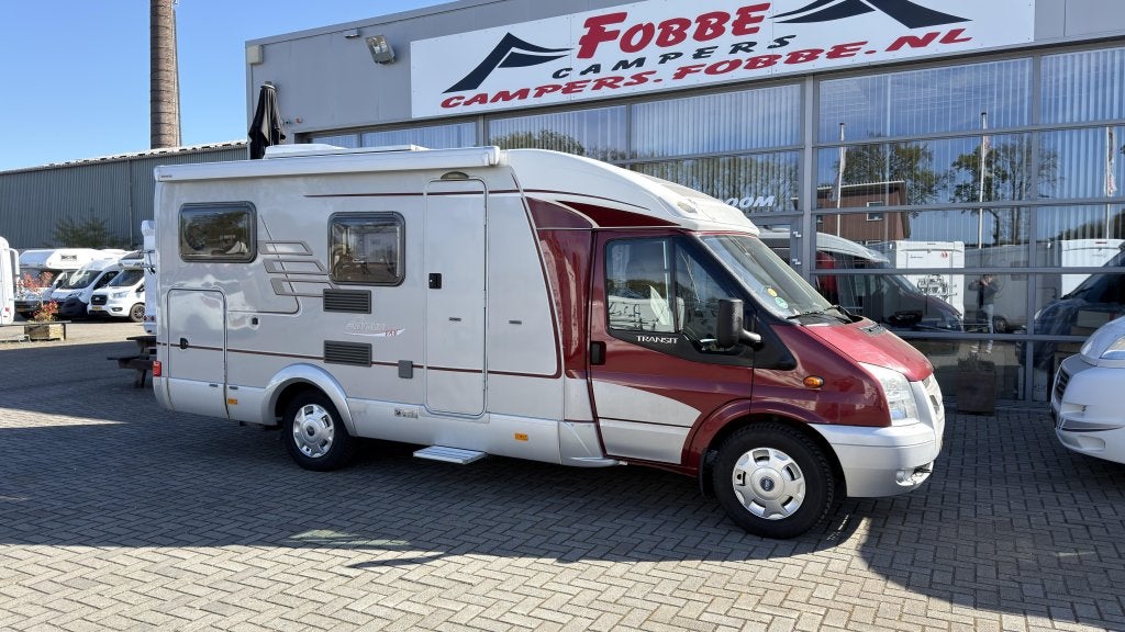 Enkele bedden 2x airco De Hymer Van 562 Uit 2008|107dkm, Caravans en Kamperen, Campers, Ringverwarming, Ford, Bedrijf, Tot en met 3
