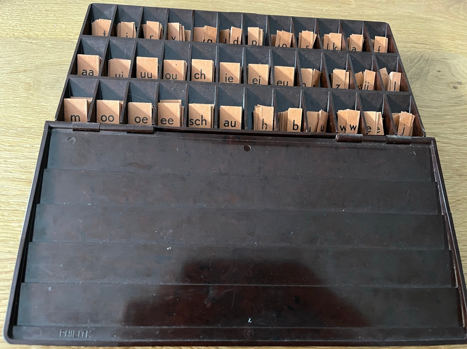 Vintage Letterdoosje / Letterbakje - Educatief Speelgoed, Ophalen of Verzenden