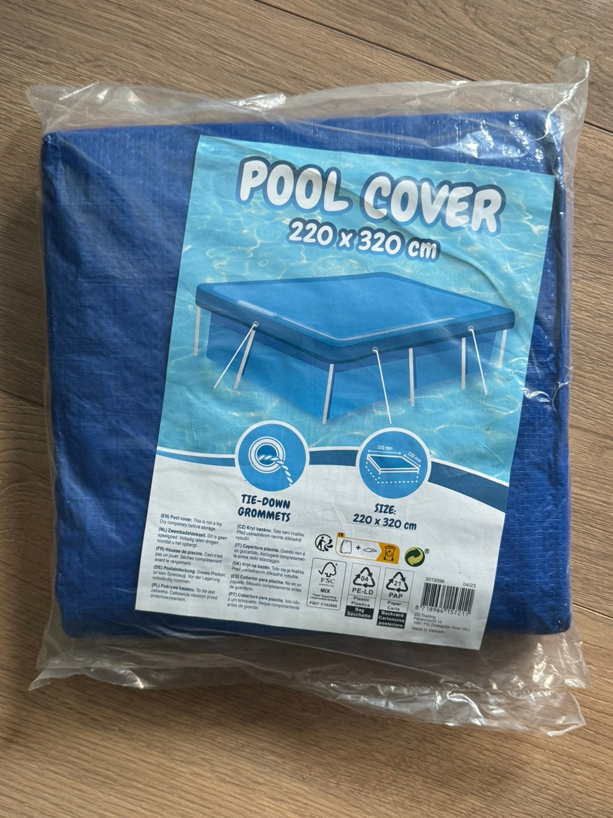 Pool cover, Ophalen of Verzenden, Zo goed als nieuw, 15 m² of meer, Zeil