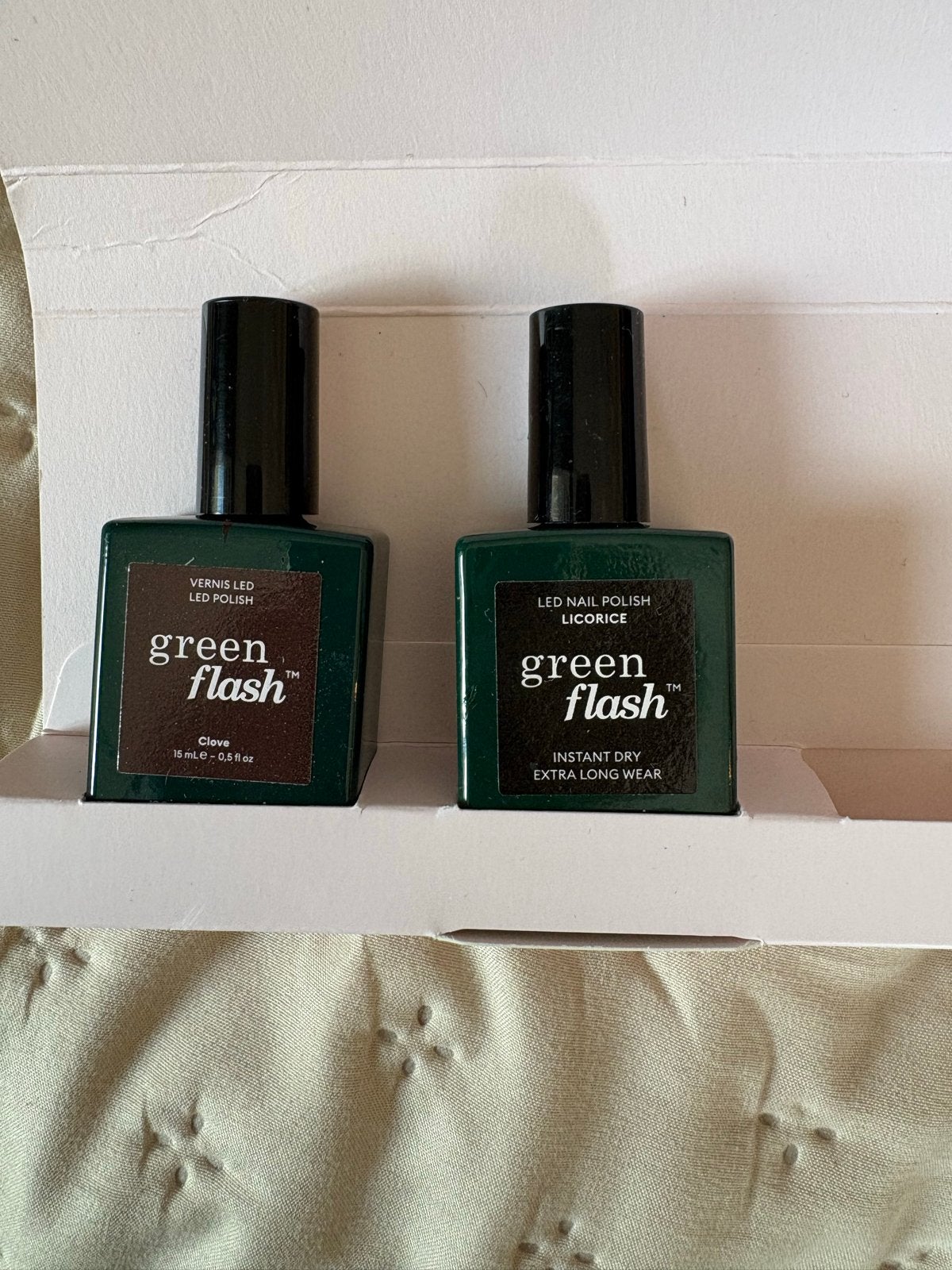 Manucurist Green Flash Nagellak - Clove & Licorice, Ophalen of Verzenden, Zo goed als nieuw, Groen, Handen en Nagels