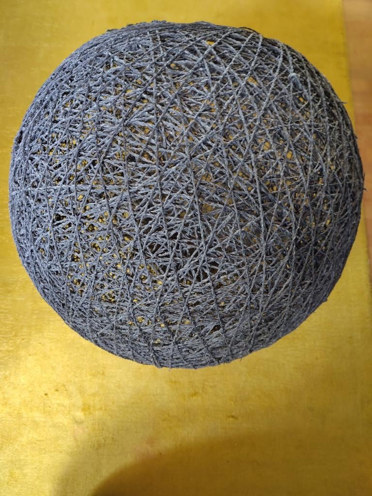 Home Sweet Home Hanglamp zwart met bol van draad, Ophalen, Gebruikt, 50 tot 75 cm, Modern, Sfeervol