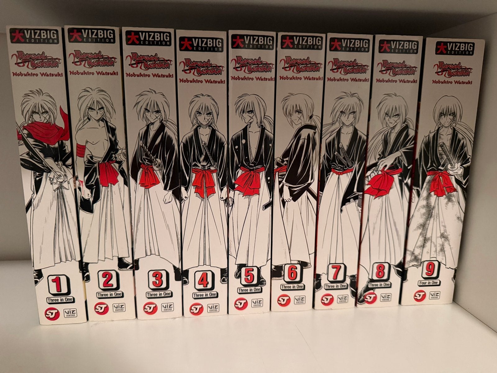 Manga Rurouni Kenshin VIZBIG Edition Complete Serie 1-9, Complete serie of reeks, Ophalen of Verzenden, Zo goed als nieuw