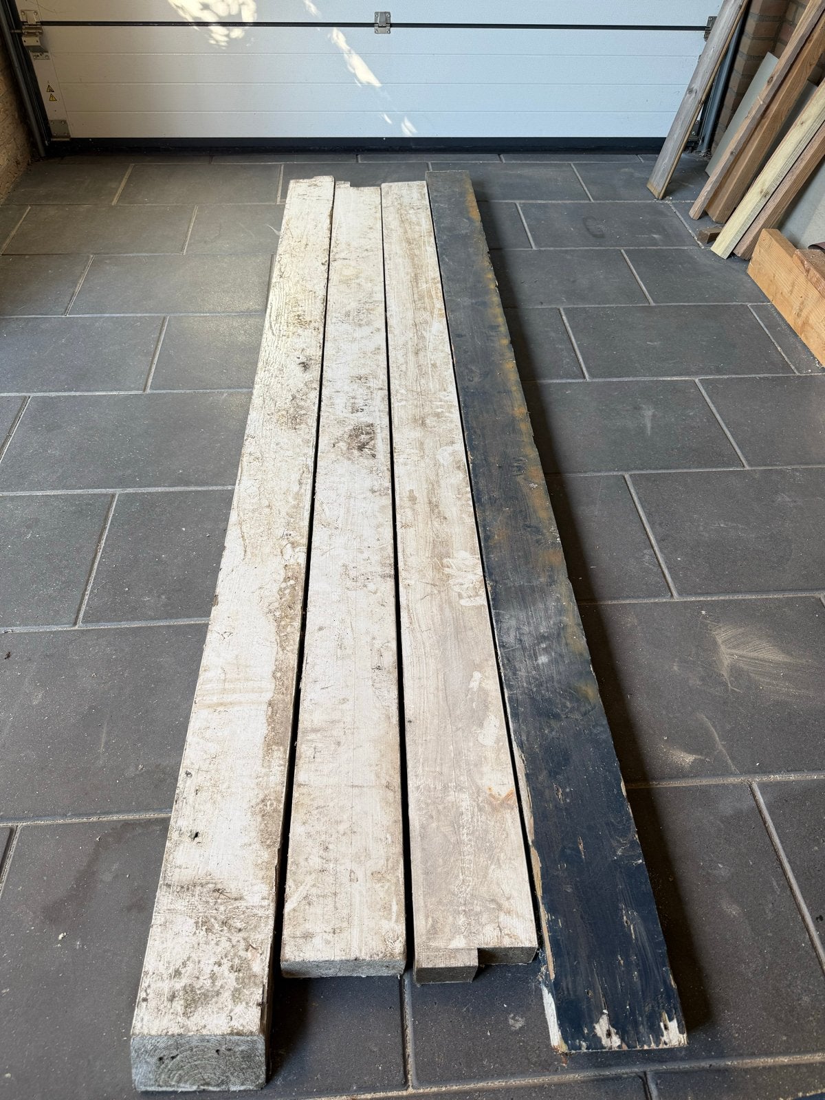 4 gebruikte balken 170x70mm, lengte ongeveer 2.70m of langer, Ophalen, Gebruikt, 250 tot 300 cm, 50 mm of meer