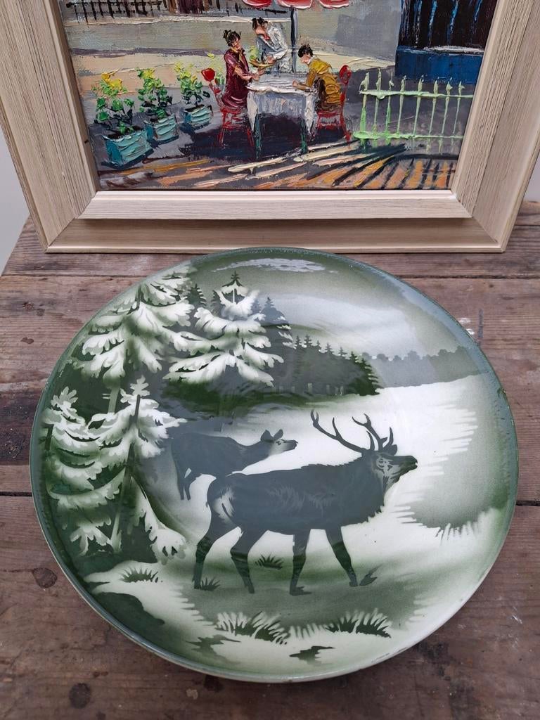 Villeroy & Boch wandbord met hertjes/ herten, Ophalen of Verzenden