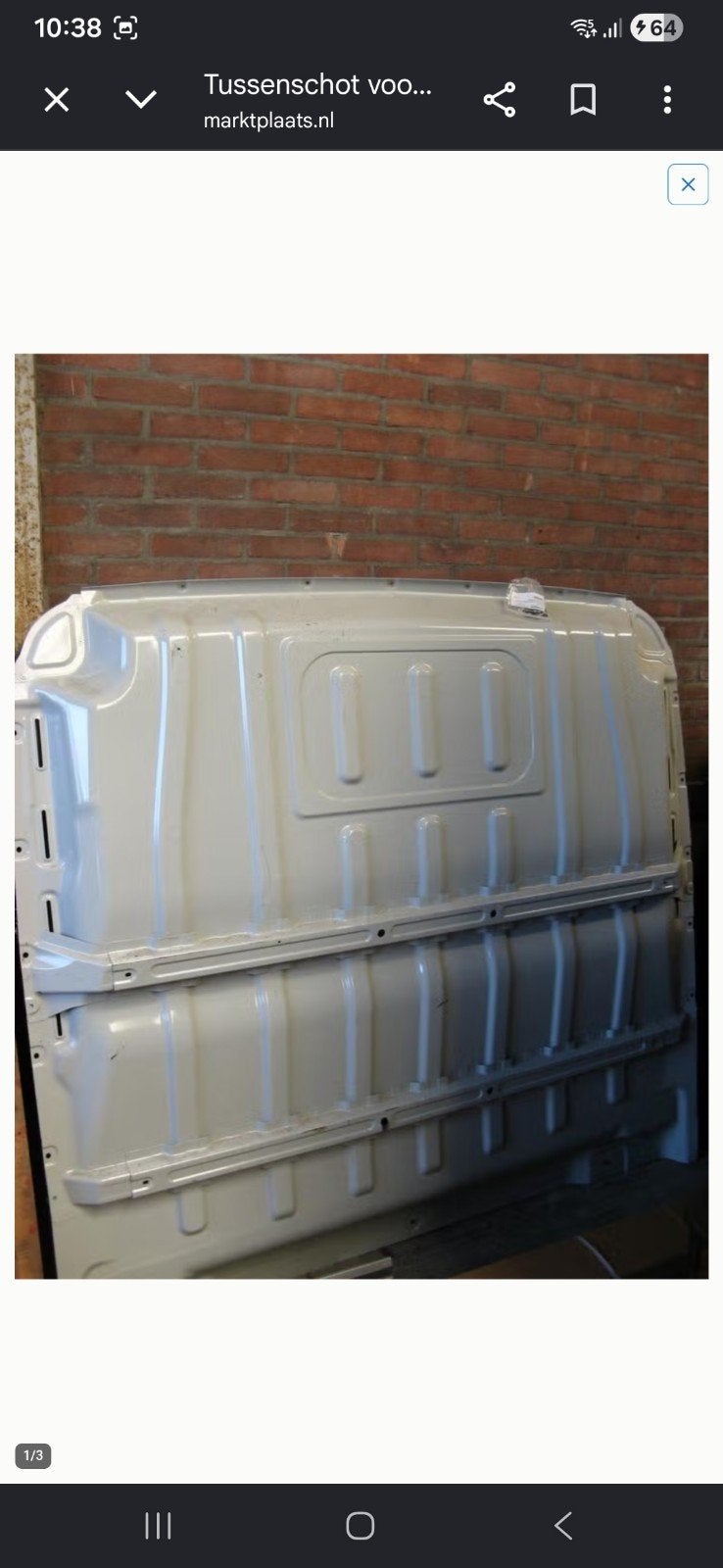 Tussenschot voor Peugeot boxer citroen jumper fiat Ducato, Ophalen