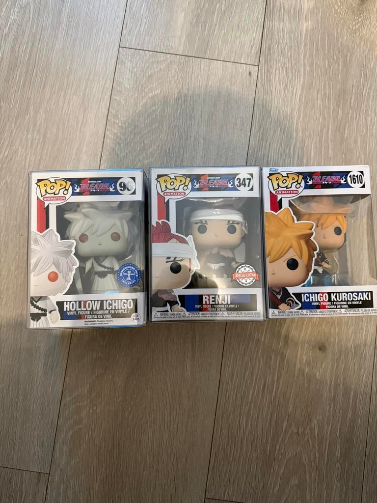 Funko Pop!  Hollow 96 Underground Toys 347 Renji 1610 Ichigo, Ophalen of Verzenden, Gebruikt