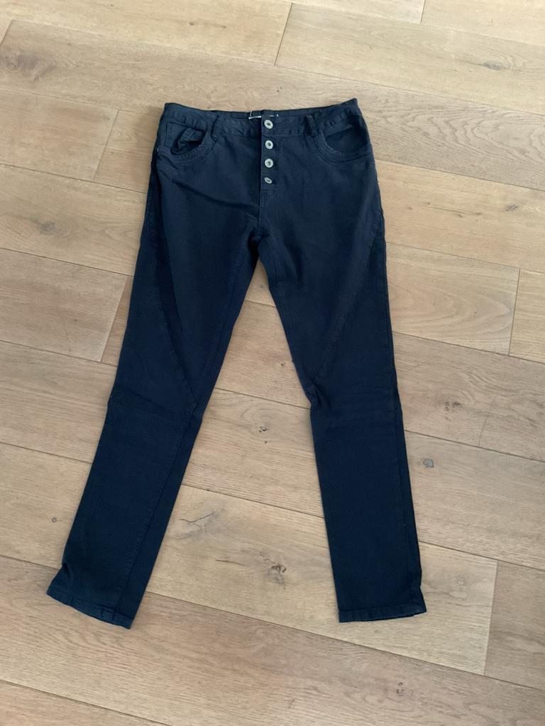 Lexxury dames broek maat 40 marine blauw, Kleding | Dames, Ophalen of Verzenden, Zo goed als nieuw, Blauw, Lang