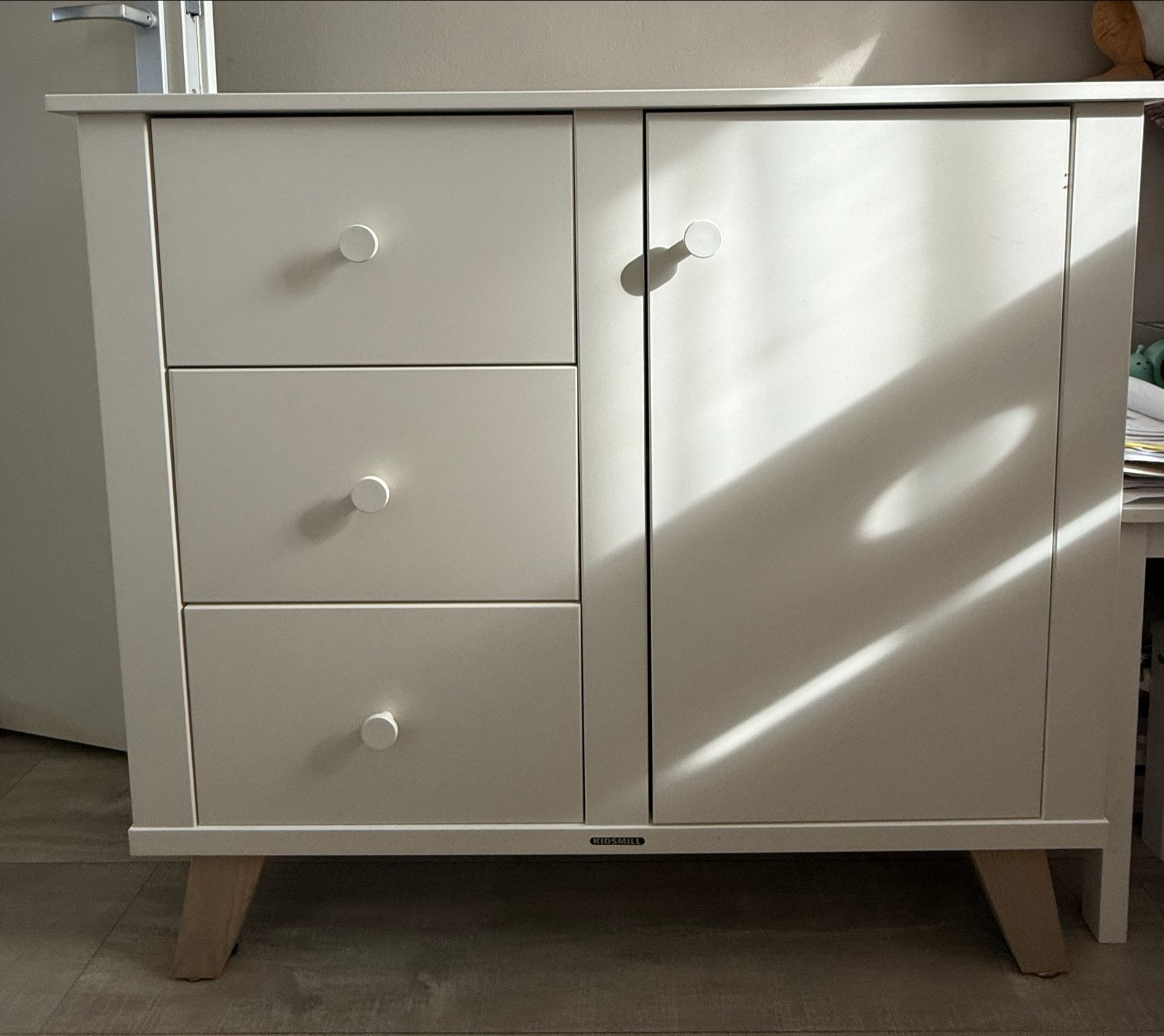 Kidsmill Lars Commode - Wit, Tijdloos Design, Gebruikt, 50 tot 70 cm, Ophalen of Verzenden, 100 cm of meer