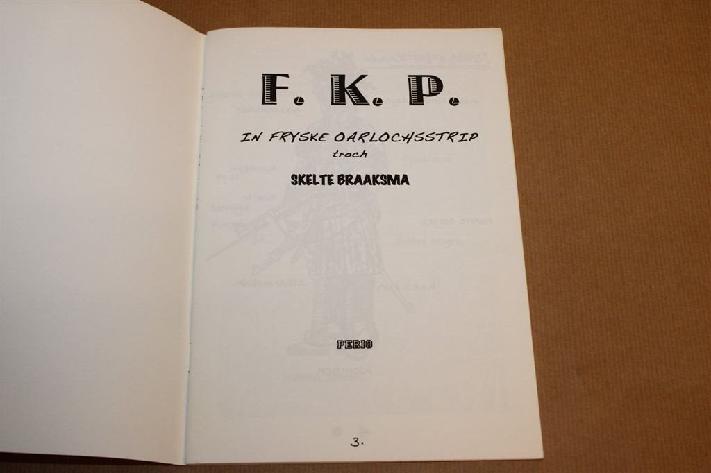 De F.K.P. — Friese Oorlogsstrip in het Fries, Perio 2010, Ophalen of Verzenden, Gelezen