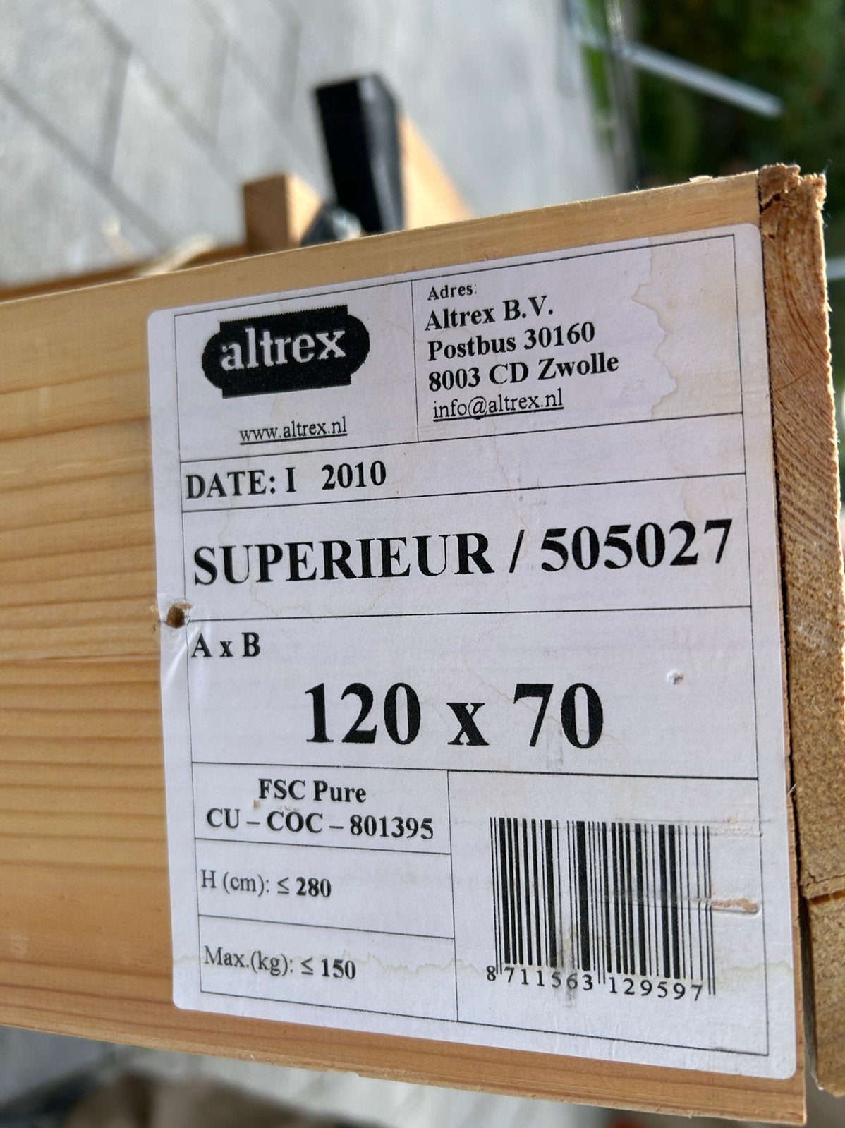 Altrex Superior vlizotrap 120x70 – nette staat, Ophalen, Zo goed als nieuw, 2 tot 4 meter
