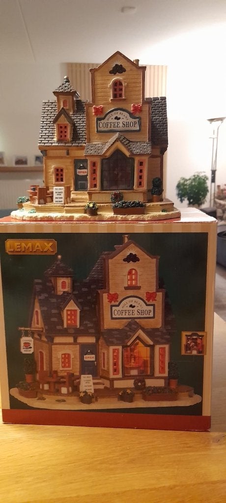 Lemax kersthuis Coffee Shop, Diversen, Kerst, Ophalen, Gebruikt